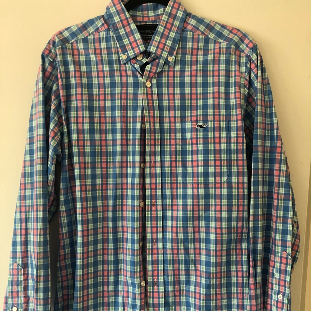 Men’s vineyard vines slim fit tucker shirt